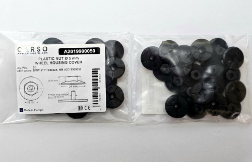 Plastic NUT Ø 5 mm Wheel Housing Cover 5