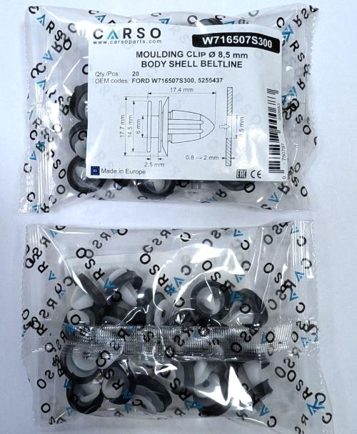 MOULDING CLIP Ø 8,5 mm BODY SHELL BELTLINE 3
