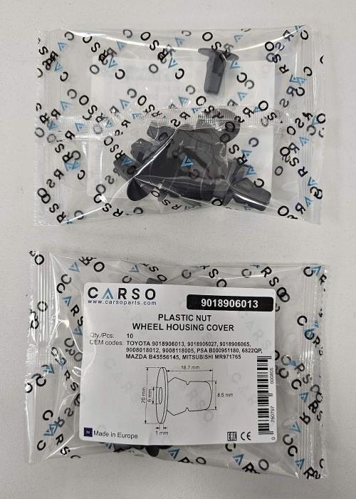 PLASTIC NUT WHEEL HOUSING COVER 5