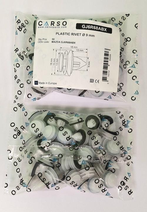 PLASTIC RIVET Ø 9 mm 3