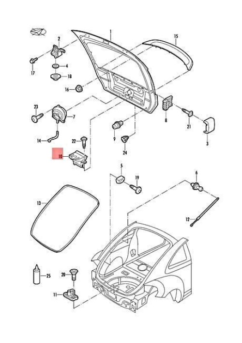 Flap lock satin black 6