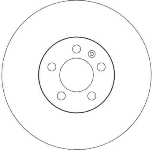 288x25mm, 5x100, Vented, Painted, High-carbon