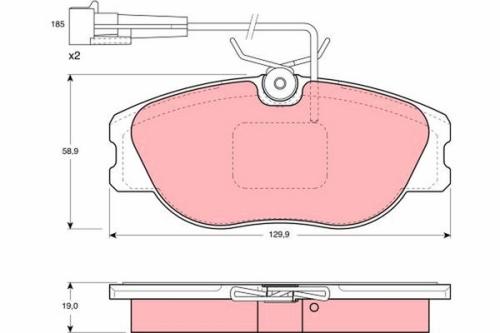 BRAKE PAD SET, DISC BRAKE