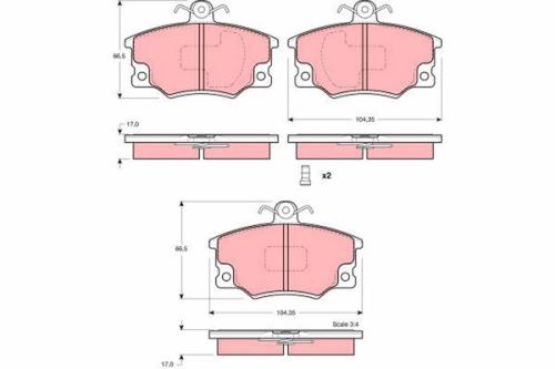 BRAKE PAD SET, DISC BRAKE