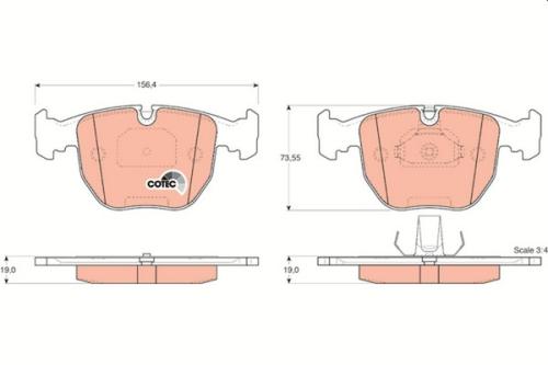 BRAKE PAD SET, DISC BRAKE 6