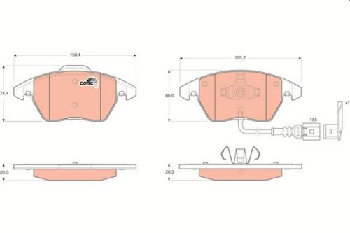 BRAKE PAD SET, DISC BRAKE 6