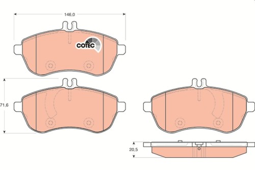 BRAKE PAD SET, DISC BRAKE 2