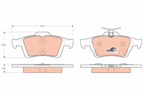 BRAKE PAD SET, DISC BRAKE 2