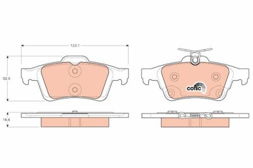BRAKE PAD SET, DISC BRAKE 7