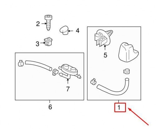 Hose & Jet Assembly Headlamp Wash 2
