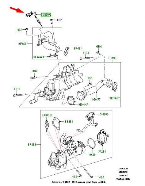 Exhaust Gas Temperature Sensor 2