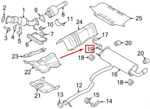 Rear Exhaust System Hanger 2