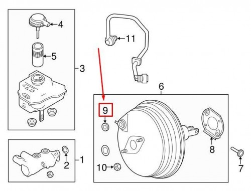 Power Brake Booster Grommet 2