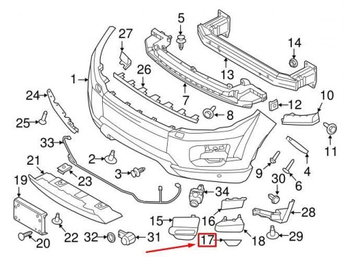 Front Left Fog Lamp Trim Bezel 9