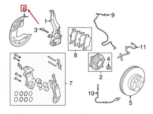 Front Right Brake Splash Shield 2