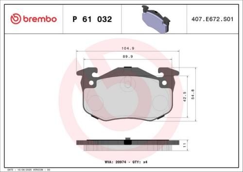 Brake Pad Set 1