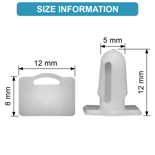 DOOR SILL COVER MOUNTING CLIP Ø 5 mm 5
