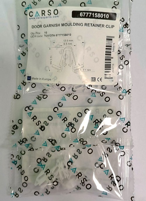 Door Garnish Moulding Retainer Clip 3