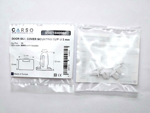 DOOR SILL COVER MOUNTING CLIP Ø 5 mm 4