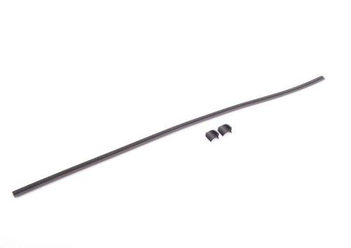 Aerodynamic wiper rubbers with cover 1