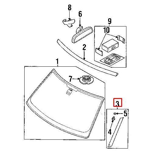 Front Right A-Pillar Trim 12