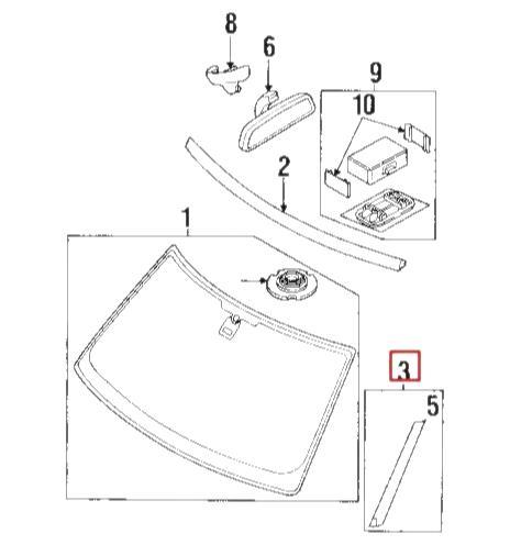 Front Right A-Pillar Trim 8