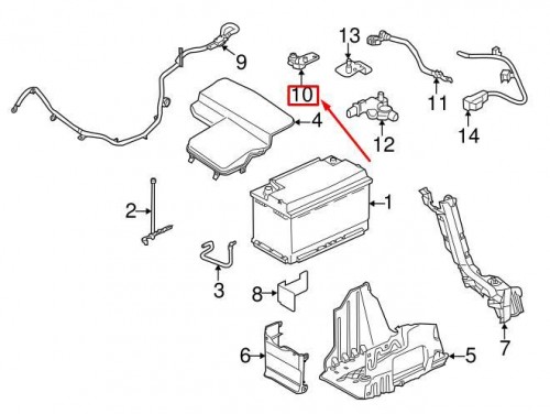 Positive Battery Cable Terminal End 9