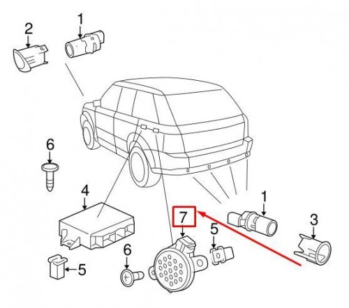 Parking Aid System Speaker 7