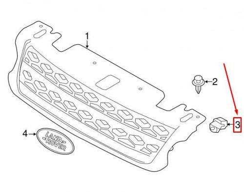 Front Bumper Grille Clip 2