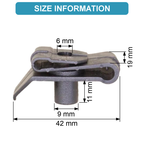 BUMPER COVER FENDER LINER RETAINER CLIP U NUT 2