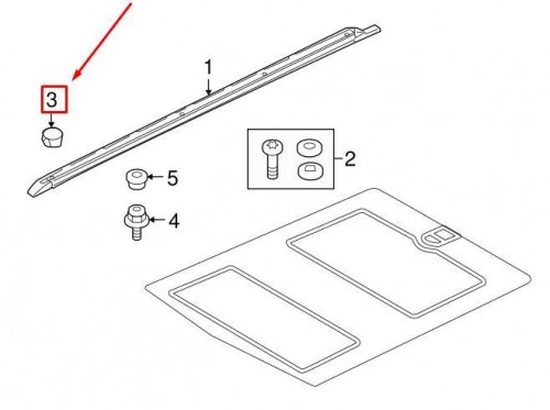Roof Luggage Carrier Side Rail Cap 2