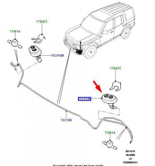 Left Headlamp Washer Jet 3