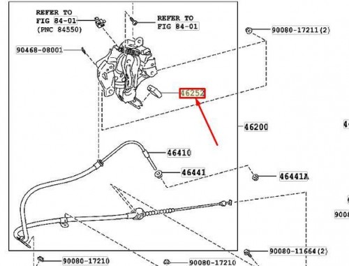 Pad, parking pedal; JP 3