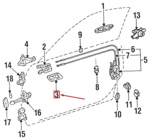 Bezel, fr door ; JP 9
