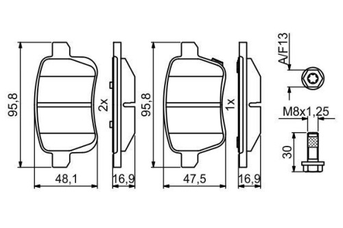 Brake Pad Set, Disc Brake 16