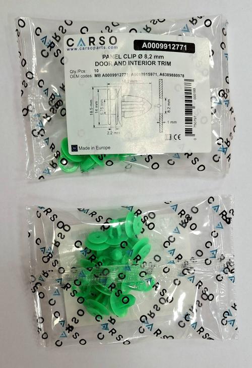 PANEL CLIP Ø 8,2 mm DOOR AND INTERIOR TRIM 3