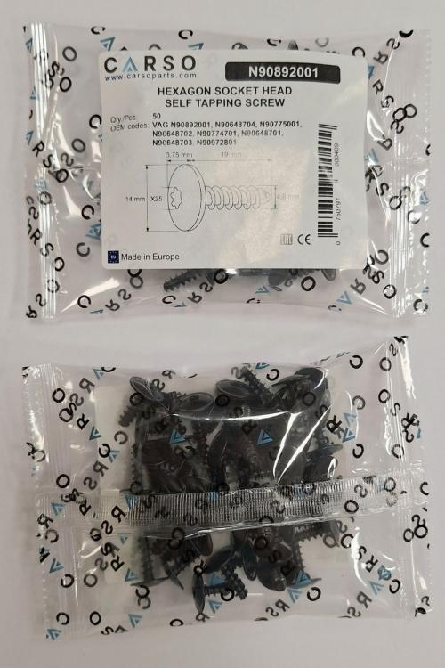 Hexagon socket head panel bolt Ø 4,8 X 16 mm 3