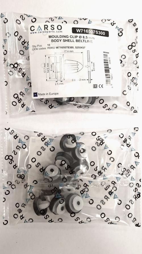 MOULDING CLIP Ø 8,5 mm BODY SHELL BELTLINE 3