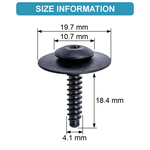 FENDER LINER SPLASH SHIELD BOLT SCREW 3
