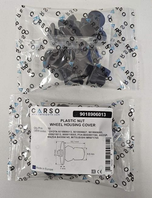 PLASTIC NUT WHEEL HOUSING COVER 5