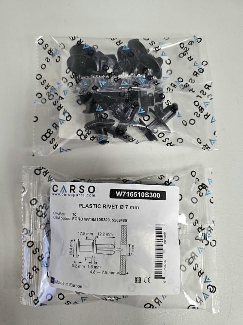 PLASTIC RIVET Ø 7 mm 5