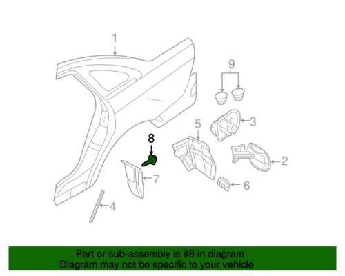 FENDER LINER RETAINER CLIP 4