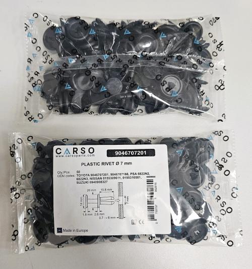 PLASTIC RIVET Ø 7 mm 4