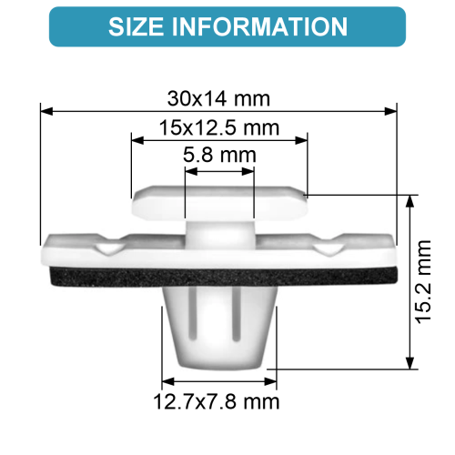 MOULDING CLIP WITH SEALER 3
