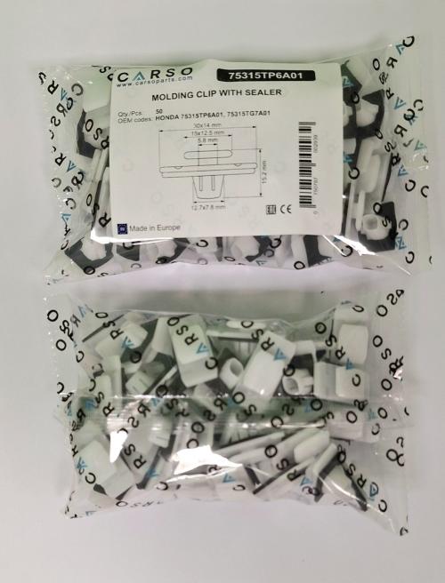 MOULDING CLIP WITH SEALER 3