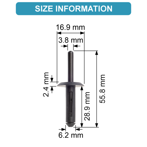 RIVET/ Splash Shield Retainer 34201631 2