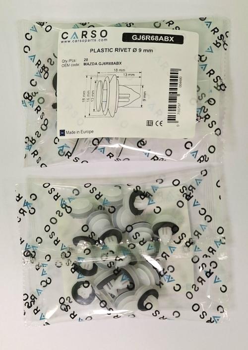 PLASTIC RIVET Ø 9 mm 3