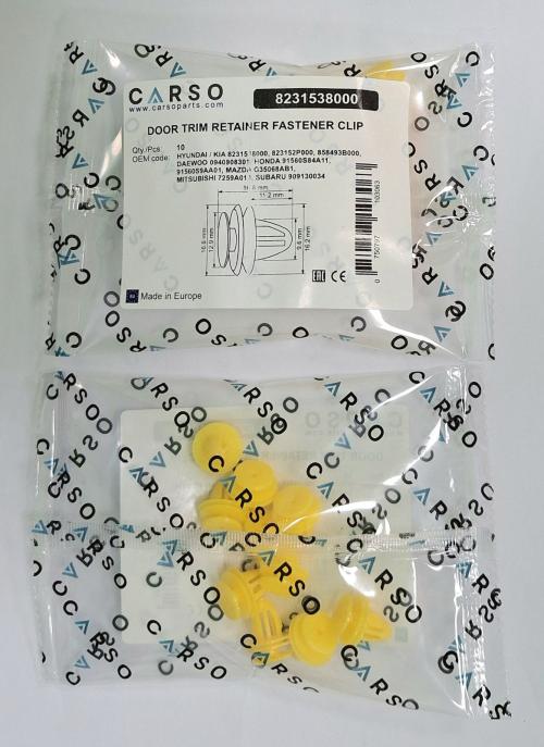 DOOR TRIM RETAINER FASTENER CLIP 3