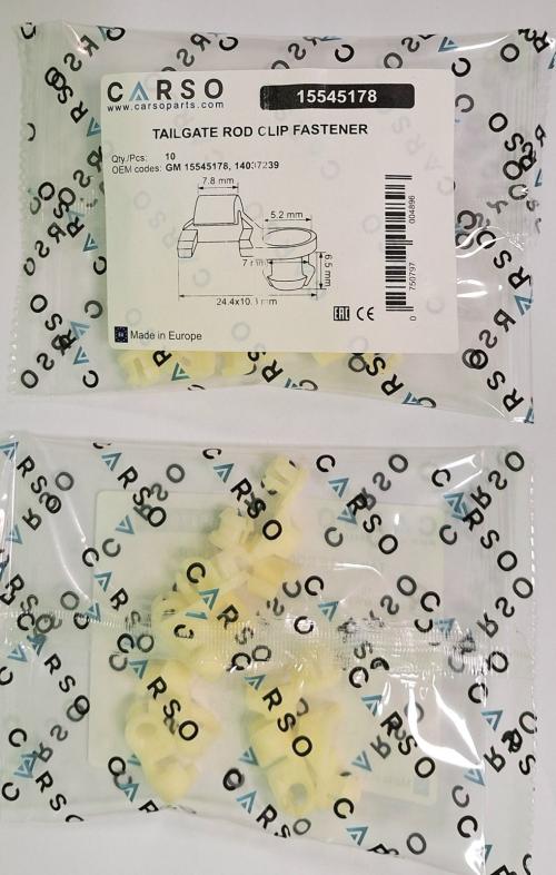 TAILGATE ROD CLIP FASTENER 3