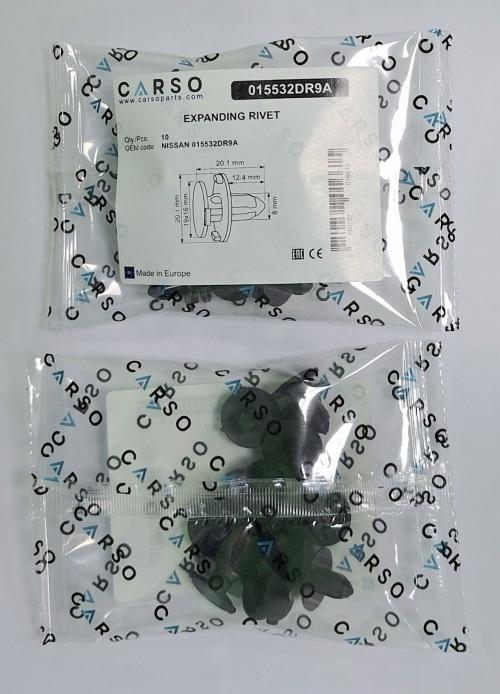 8mm Push Fit Plastic Trim Clip 3